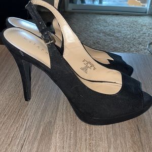 Black Open-Toed Heel